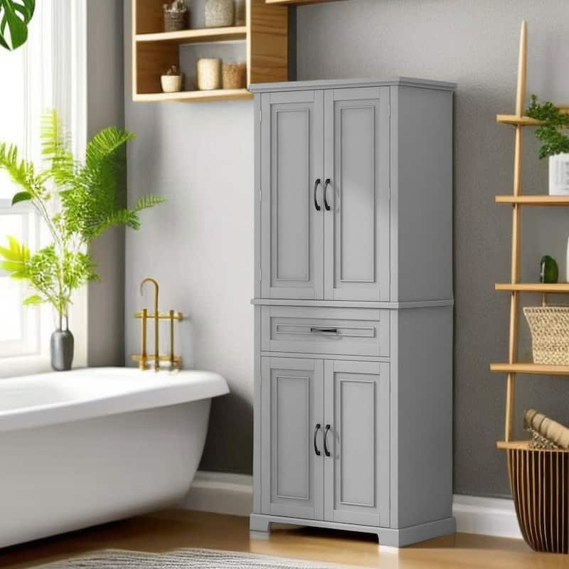 Wall Bathroom Storage Cabinet Tall Slim Freestanding Bathroom Corner Cabinet Narrow With Drawer
