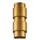 preview thumbnail 9 of 13, 2 - Light Steel Flush Mounted Ring Wall Sconce