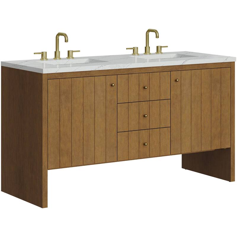James Martin Vanities 435-V60D-FENC Hudson 60" Free Standing Double
