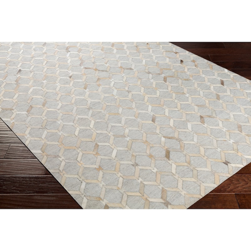 Hand-Crafted Esplanade Viscose & Hair-on-hide Area Rug