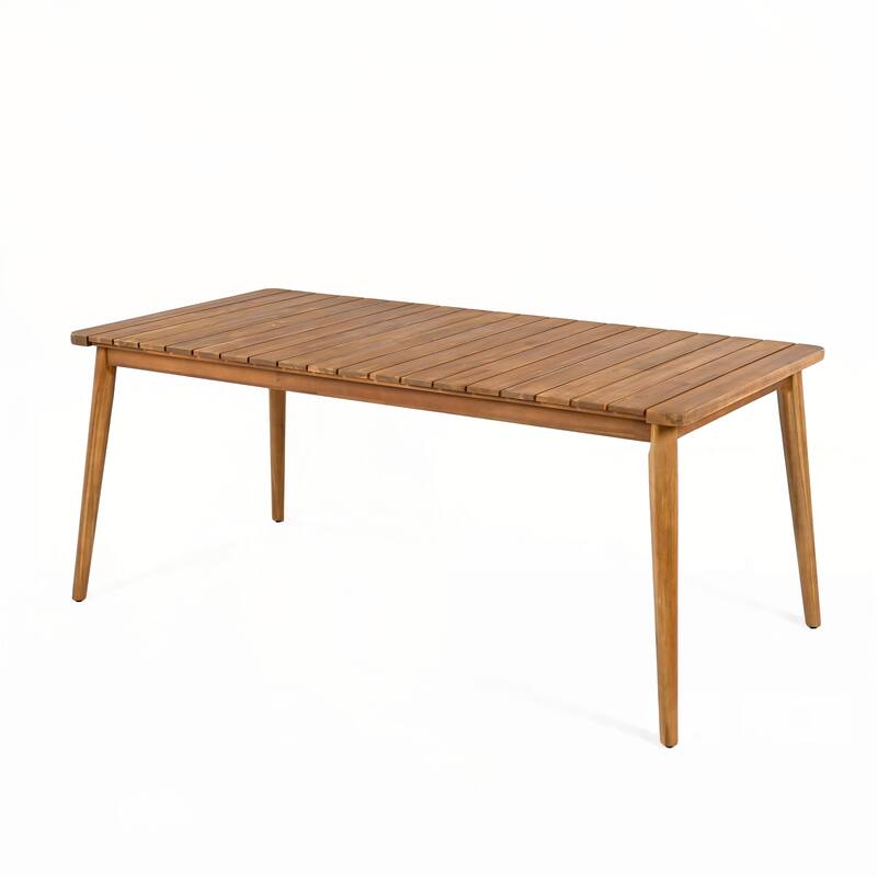 Acacia Wood Dining Table 8-Person Outdoor Table,Patio, Garden, Backyard