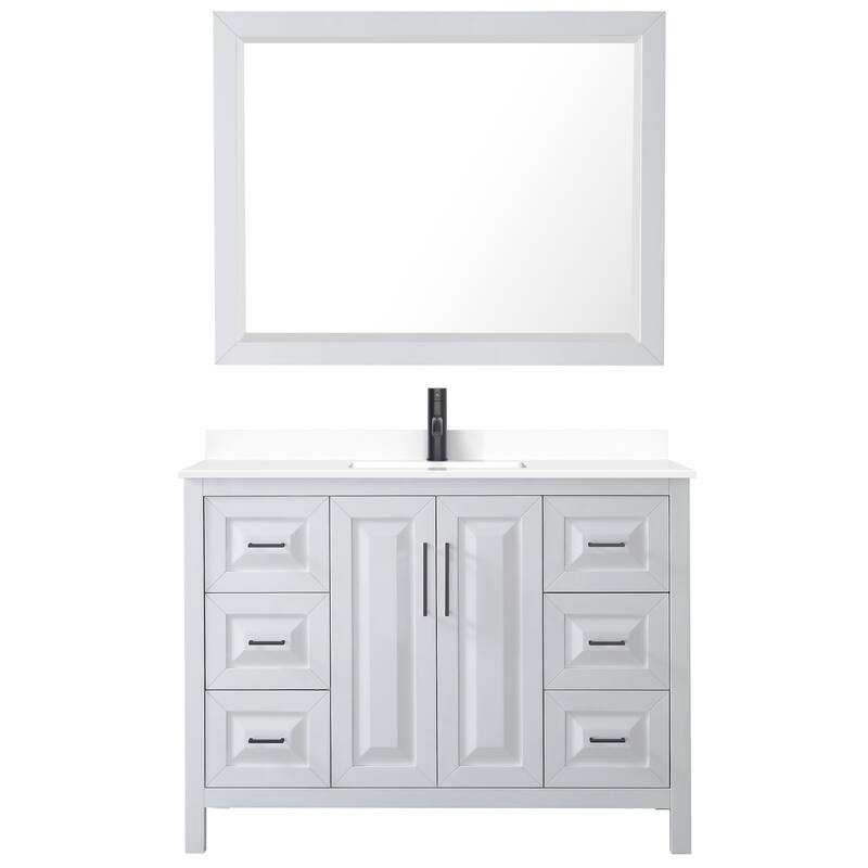 Wyndham Collection Daria 48" Free Standing Single Basin Vanity Set
