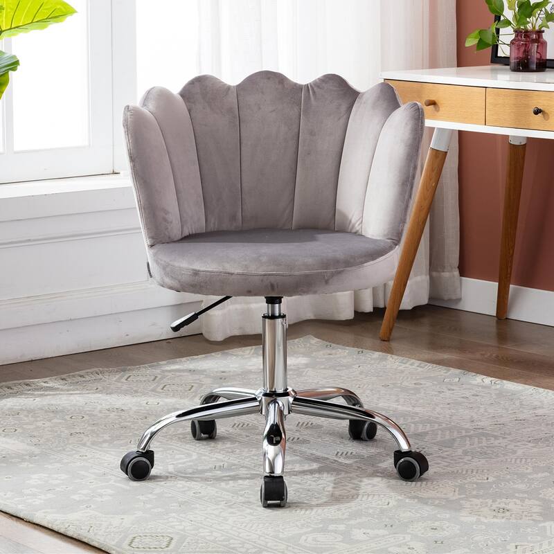 Merax Swivel Velvet Shell Chair for Living Room