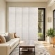 preview thumbnail 6 of 17, CHICOLOGY Adjustable Sliding Panels, Light Filtering - 46"- 86" W X 92" H Beige