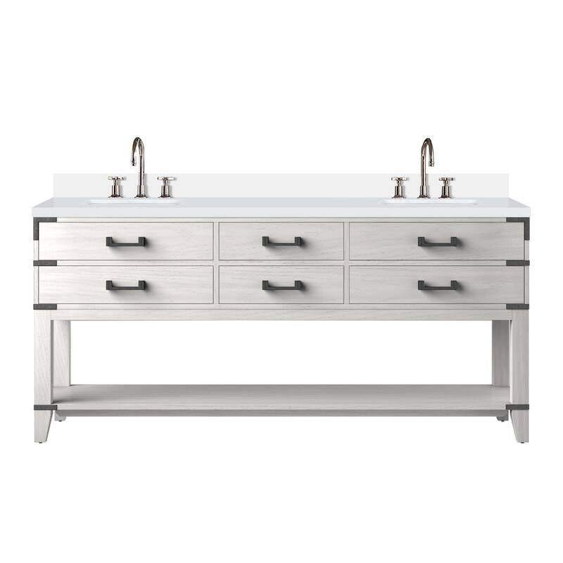 Norwalk Bath Vanity Cultured Marble Top, Sink and Faucet