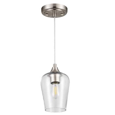 CO-Z 1-light Glass Pendant Light with Adjustable Cord