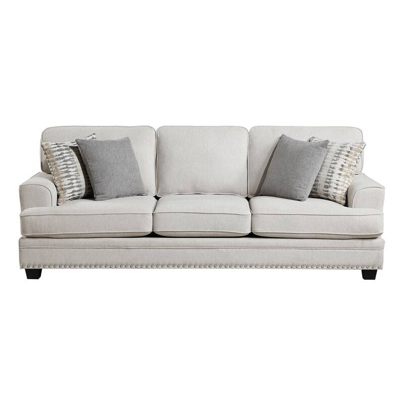 Pombal 2-Piece Chenille Living Room Sofa Set