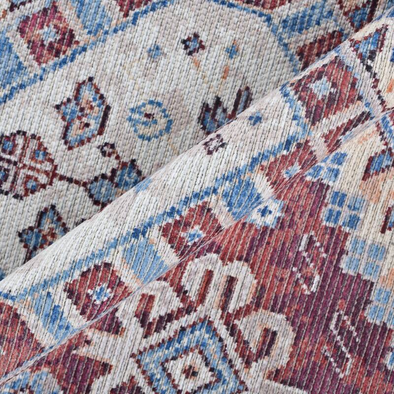 Alaska Machine-Washable Vintage Medallion Power-Loomed Area/Runner Rug