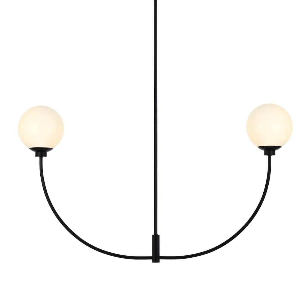 Elegant Lighting LD816D42 Nyomi 2 Light 42" Wide Chandelier