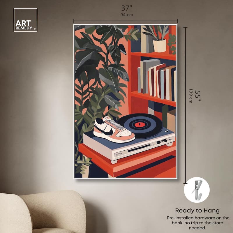 Vinyl and Sneaker Canvas by Art Remedy