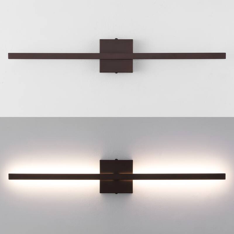 Palco Modern Minimalist Indoor/Outdoor Metal 350-Degree Rotatable Dimmable Integrated LED Wall Sconce, by JONATHAN Y