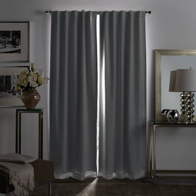 Martha Stewart Park Avenue Metallic Blackout Curtain Panel Pair
