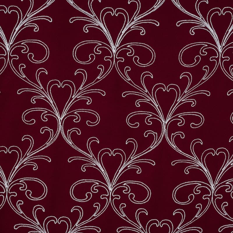 Kimber Embroidered Privacy Window Curtain Panel 84" or 90"