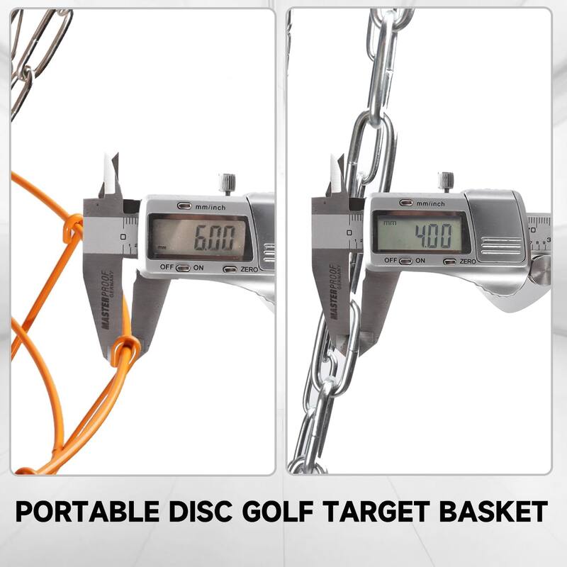 GSE™ Portable 12-Chain Disc Golf Targets Basket, Disc Golf Practice Goal Baskets