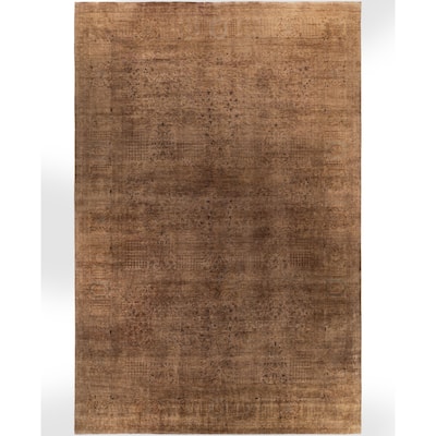 Overdyed One-of-a-Kind Hand-Knotted Area Rug - Beige - 12' 1" x 18' 4"