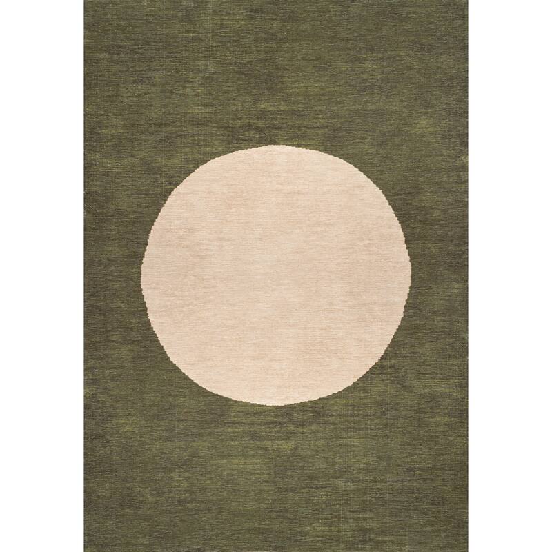 JONATHAN Y Demie Bohemian Textured Weave Floral Machine Washable Area Rug - 4 X 6 - Green/Cream