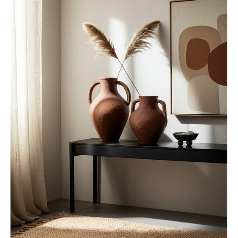 Pottery Modern Decorative Vase Featuring Unique Sculptural Form