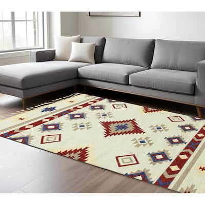 HomeRoots Tribal Southwest Rectangle Area Rug