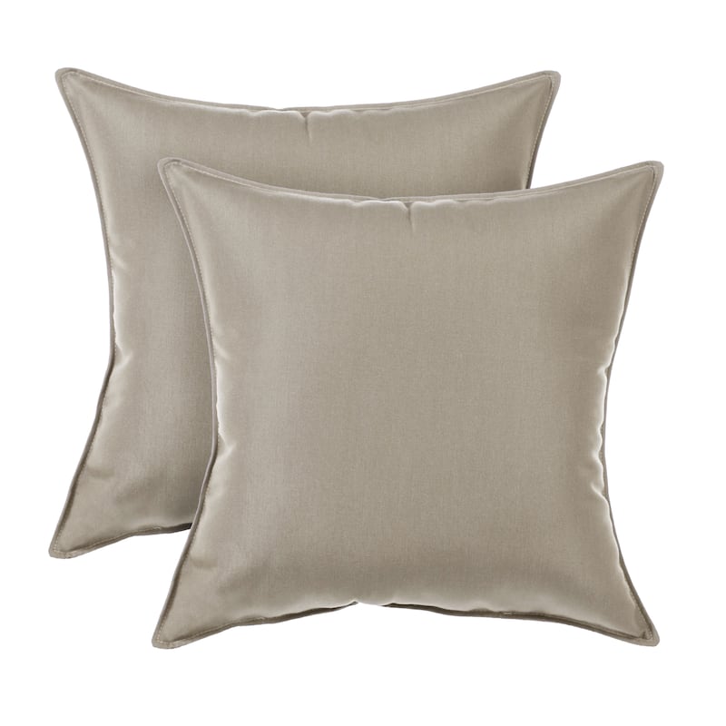 Sorra Home Sunbrella Indoor/Outdoor Top Stitch (Set of 2) 20 in Pillows