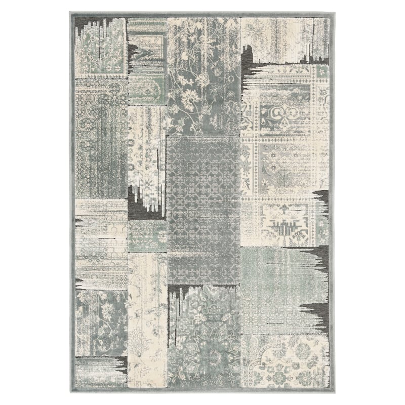 SAFAVIEH Paradise Bernardina Modern Viscose Rug - 4' x 5'7" - Grey/Anthracite