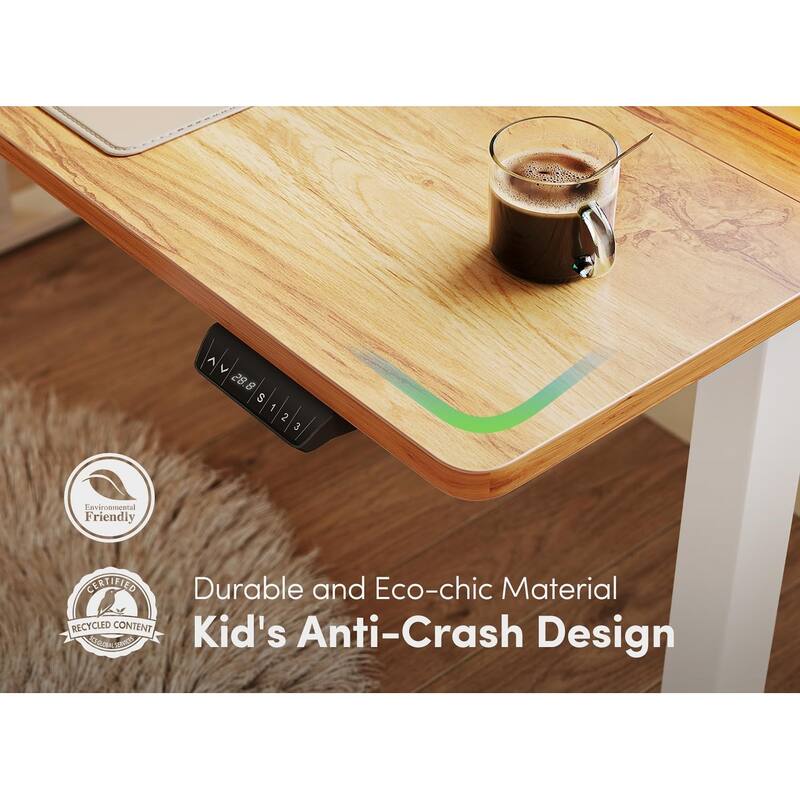 FEZIBO Electric Standing Desk, Height Adjustable Stand up Desk, Sit Stand Home Office Desk, Computer Desk