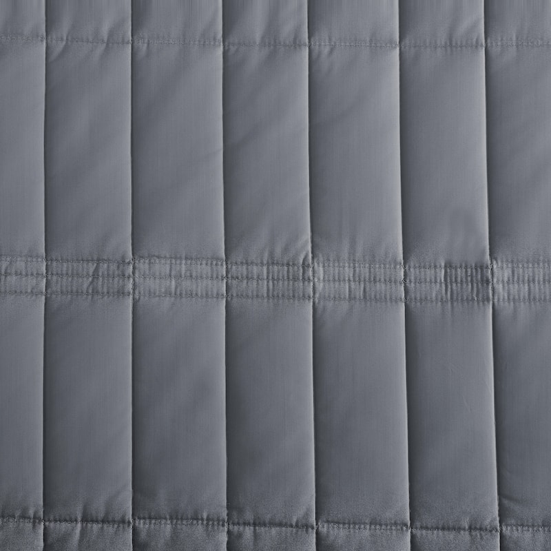 Calvin Klein Washed Percale Cotton Reversible Quilt Set