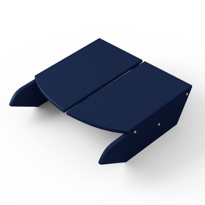 Coastin Modern Poly Adirondack Chair With Ottoman