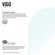 preview thumbnail 10 of 13, Vigo Orion 58" High x 34" Wide Hinged Frameless Tub Shower Door with