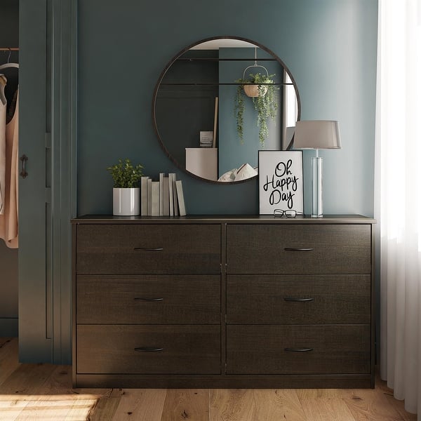 Classic 6 Drawer Dresser, Espresso - Bed Bath & Beyond - 36940896