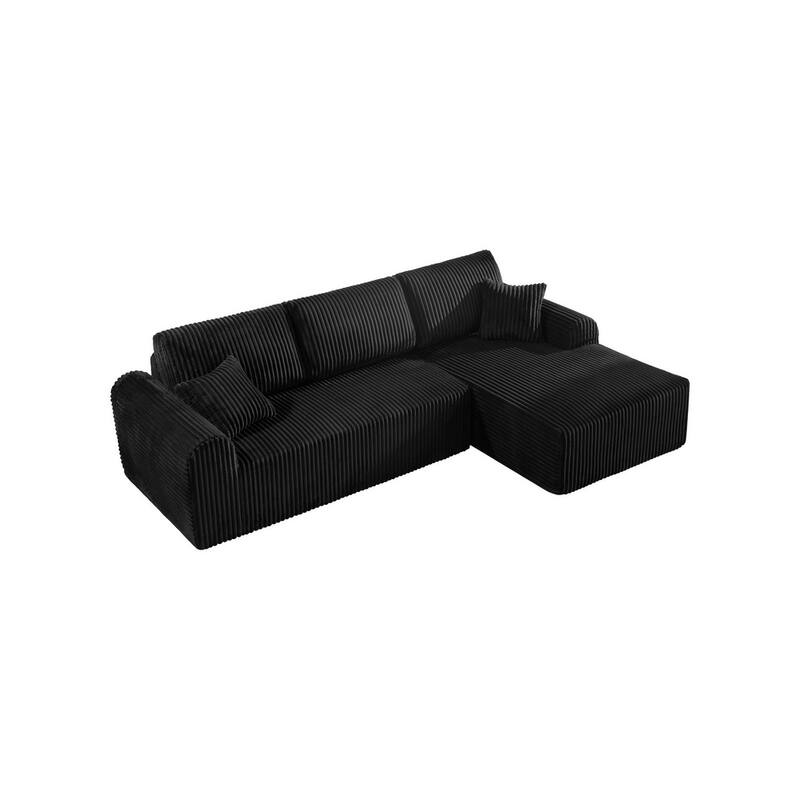 109" Cloud Sectional Sofa with Chaise, No Assembly Required