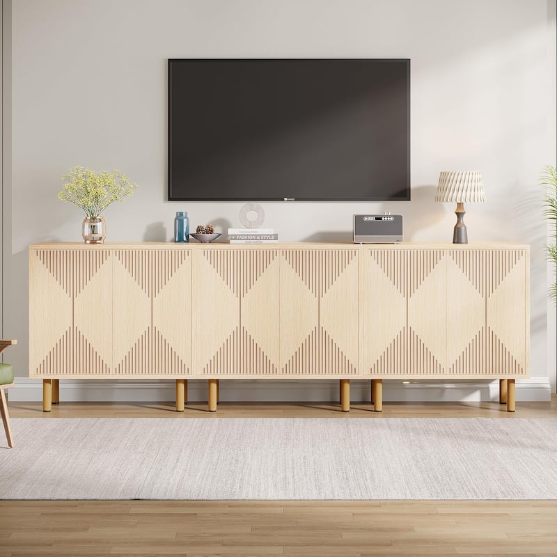 58 Inches Sideboard Buffet Cabinet with Doors Freestanding Storage Cabinet