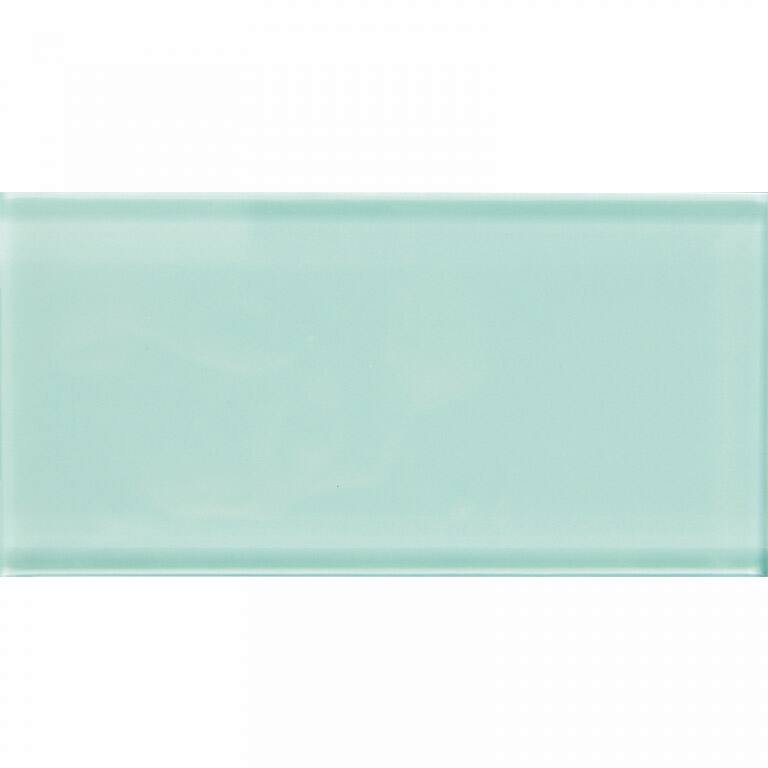 Apollo tile 3" x 6" Colorway Glossy Blizzard Blue Glass Tile (5 sq ft/case) - 40 Pack