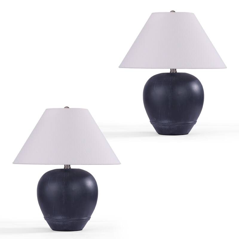 Ceramic Table Lamp with Linen Shade