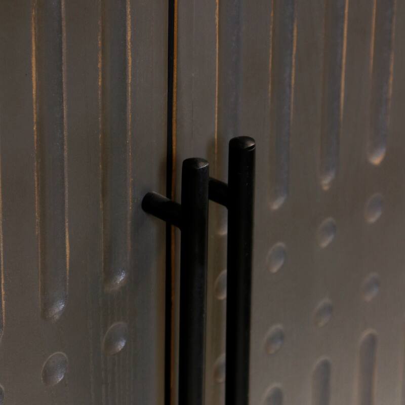 StyleCraft Points 4-Door Credenza - Smokey Grey