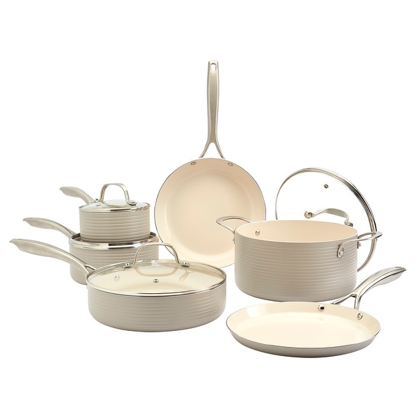 Denmark 10PC Hamilton Aluminum Cookware Set - Fog. Opens flyout.