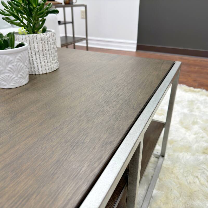 Modern Storage 3-piece Table Set with Coffee Table and 2 End Tables for Living Room