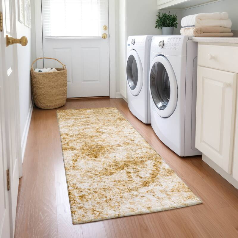 Cana Modern Art-Inspired Weather Resistant Classic Meets Modern Outdoor Rug