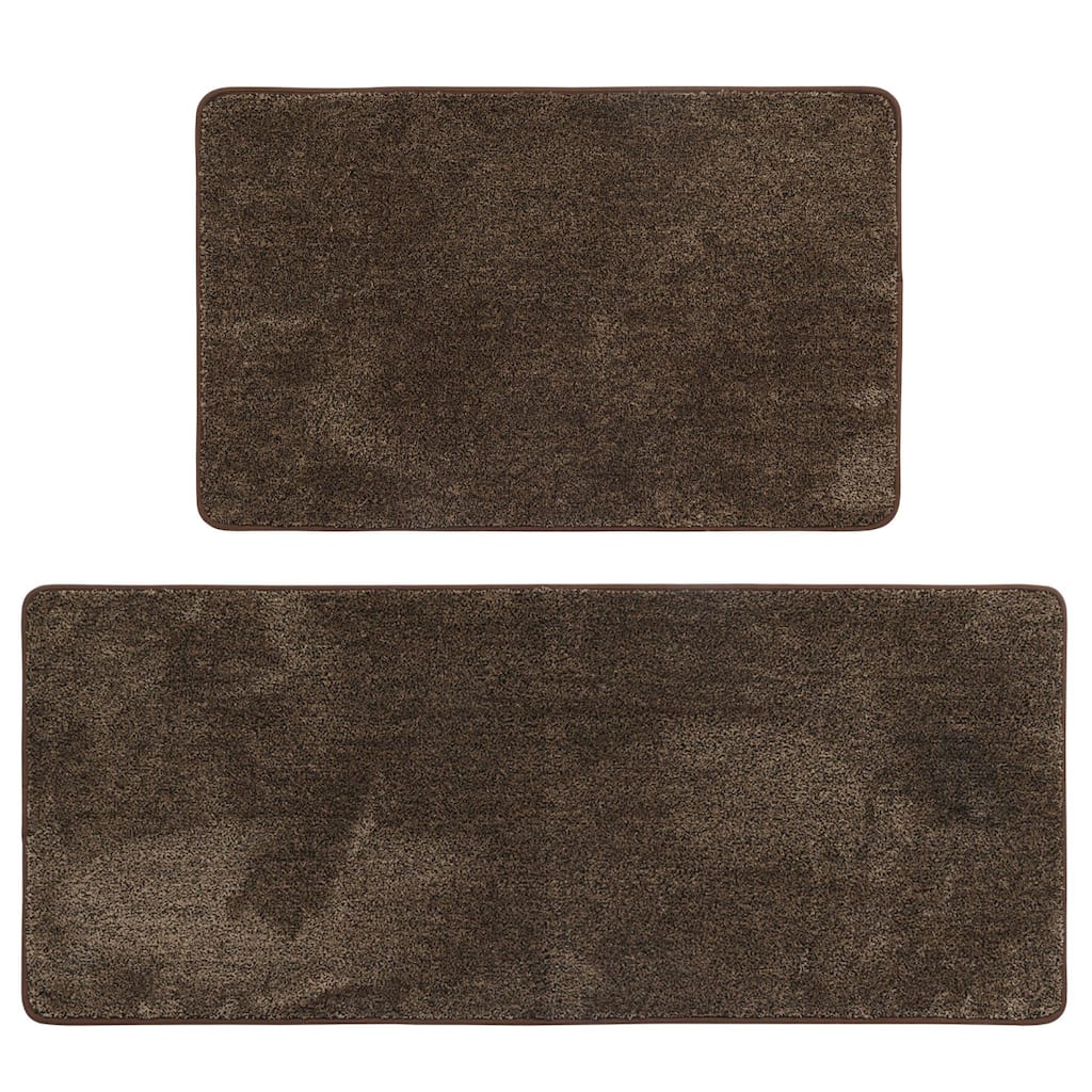 Luxurious Speckled Kitchen Rug Set - 20x32 & 20x48 Inches Kitchen Mats - 48"L x 20"W x 2/8"H