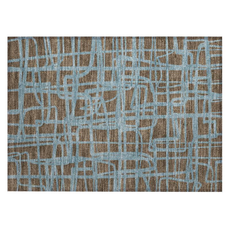 Machine Washable Indoor/ Outdoor Modern Centurion Chantille Rug