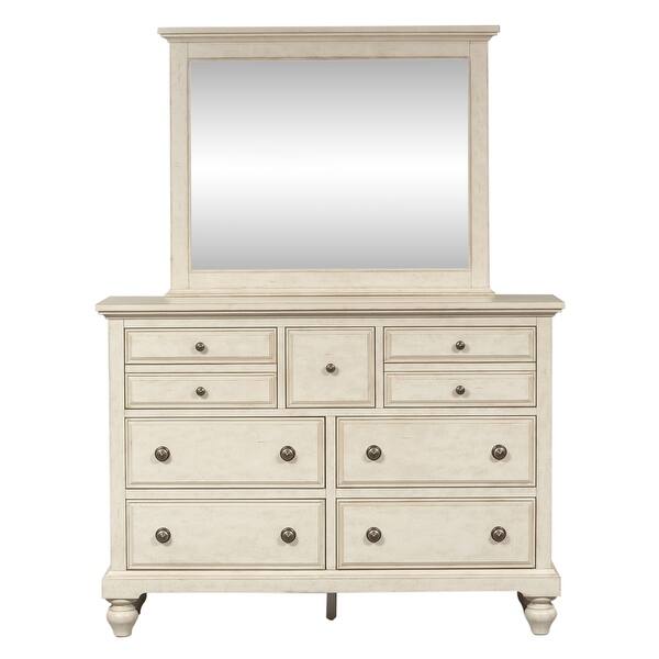 High Country White Dresser And Mirror On Sale Overstock 18705688