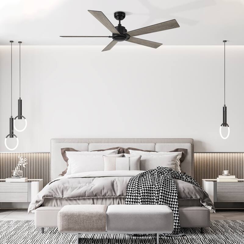 CARRO Bijou 60-inch Indoor Ceiling Fan with Remote and Reversible DC Motor - N/A