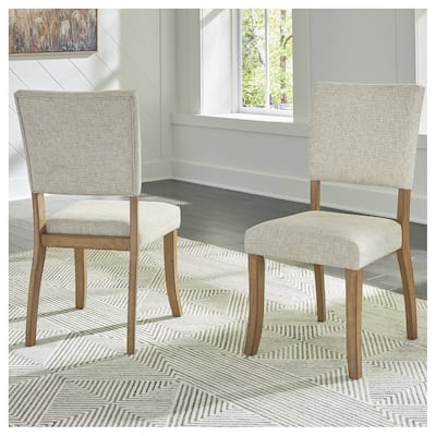 Signature Design by Ashley Rybergston Light Brown/Beige Dining Chair - 20"W x 22"D x 39"H