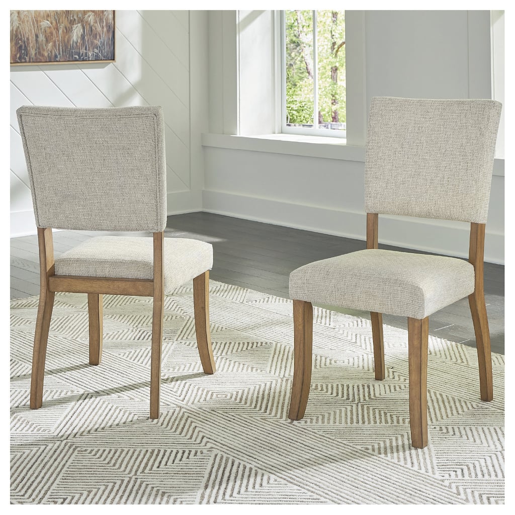 Signature Design by Ashley Rybergston Light Brown/Beige Dining Chair - 20"W x 22"D x 39"H