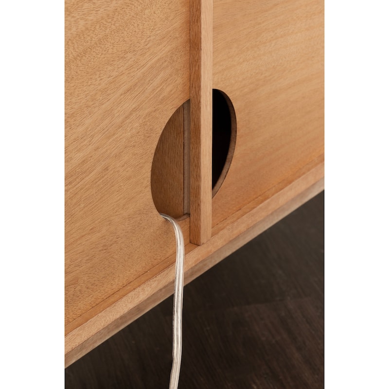 Kate and Laurel McCutcheon Floor Media Cabinet