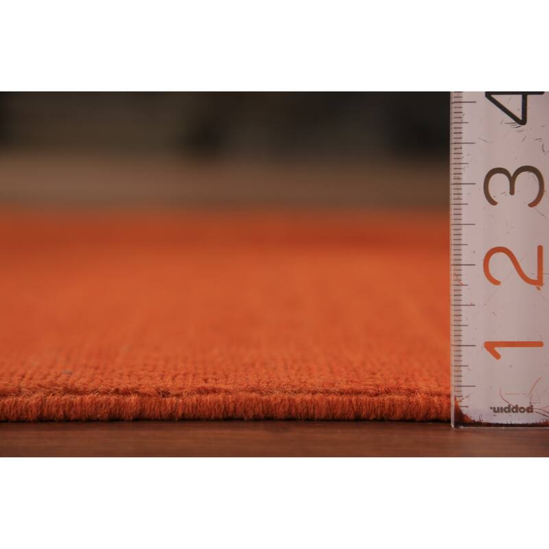 Solid / Modern Gabbeh Runner Rug Hand-Knotted Wool Carpet - 3'0" x 9'9"
