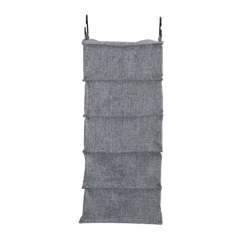 Household Essentials 10-Pocket Blended Canvas Hanging Shoe Organizer
