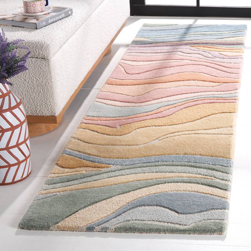 SAFAVIEH Handmade Rodeo Drive Bjarndis Mid-Century Modern Wool Rug