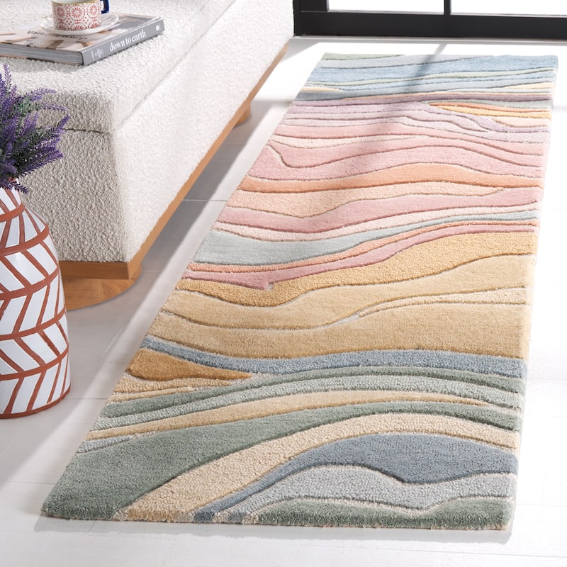 SAFAVIEH Handmade Rodeo Drive Jayde Mid-Century Modern Wool Rug