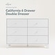 preview thumbnail 30 of 50, Storkcraft California 6 Drawer Dresser - GREENGUARD Gold Certified, Interlocking Drawer System