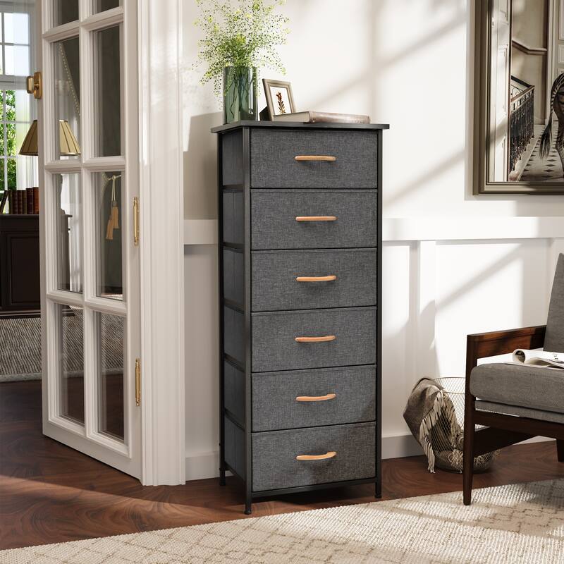VredHom 6 Drawers Vertical Dresser Storage Tower